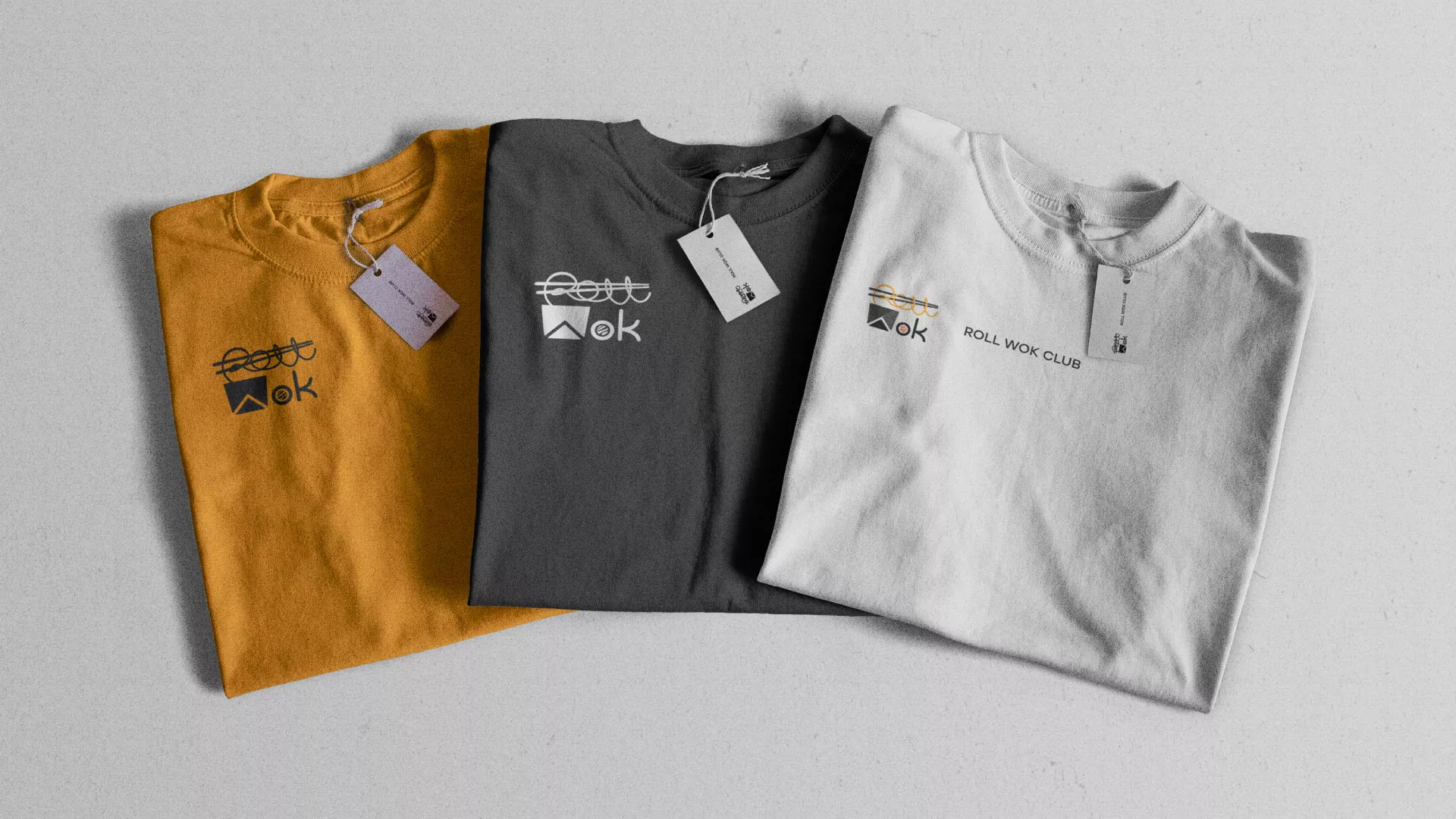 Разработка логотипа суши-бара «Roll Wok Club» в Кировске