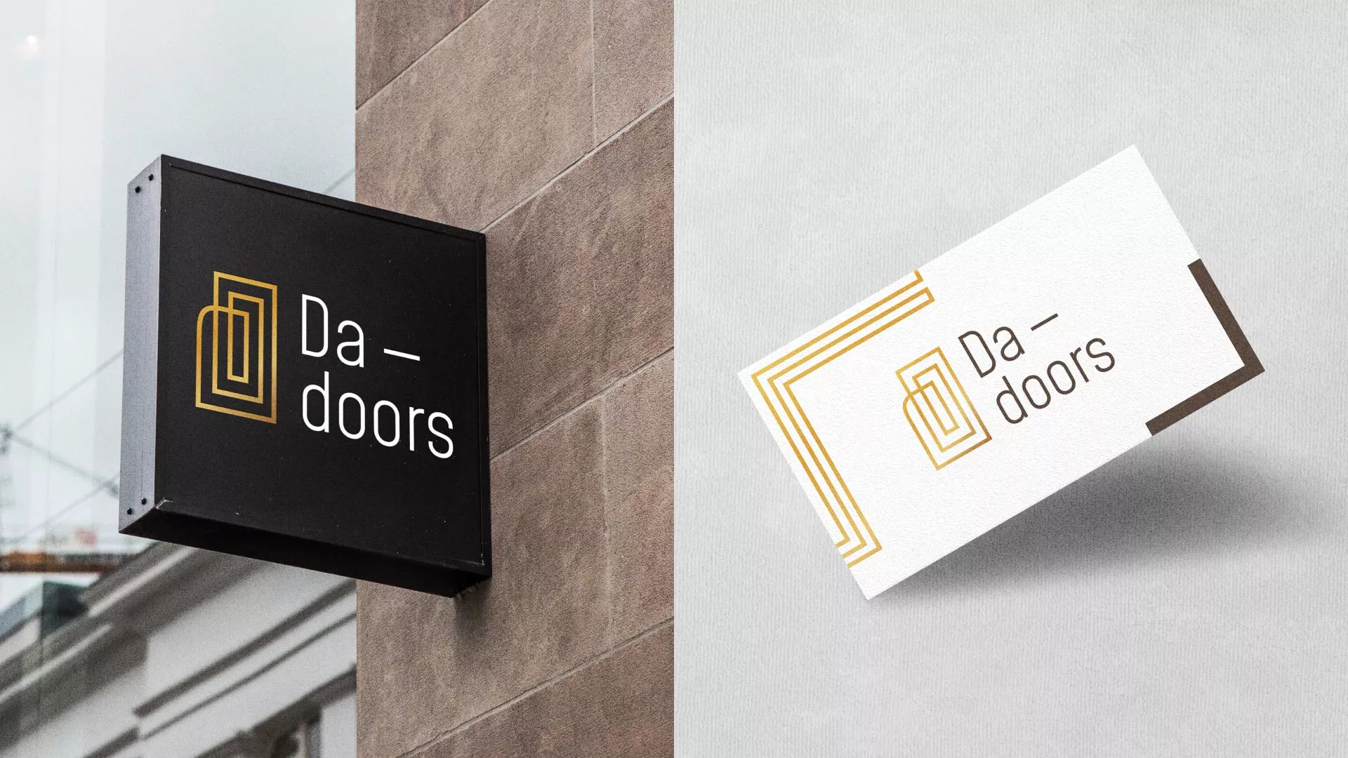 Разработка логотипа для компании «DA-DOORS» в Кировске